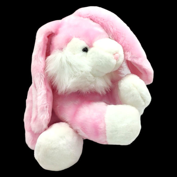 Easter Bunny Rabbit 19" Pink Floppy Reclined Stuffed Vintage Plush Best Made Toy - Picture 7 of 12